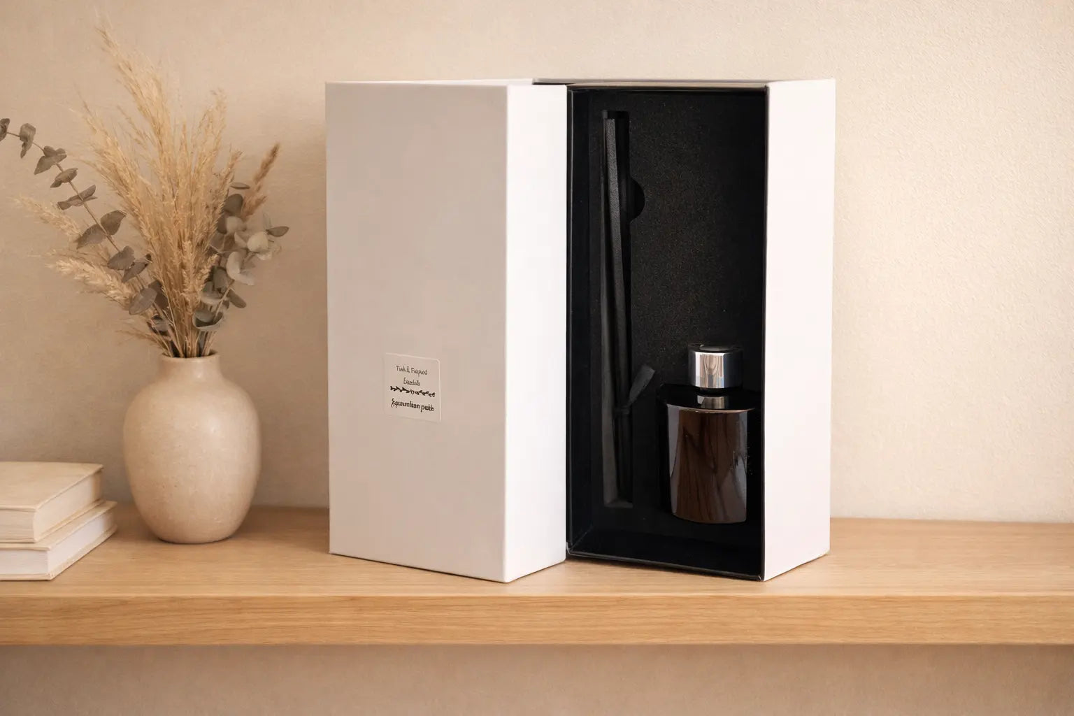 100 ml Gloss Black Reed Diffuser - GIFT BOXED Fresh & Fragrant Essentials