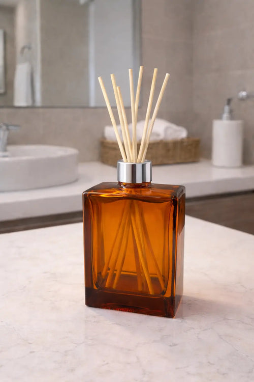 Amber Square Reed Diffuser Fresh & Fragrant Essentials Amber Square Reed Diffuser